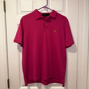 Pink Polo - Polo Ralph Lauren Mesh Polo Shirt